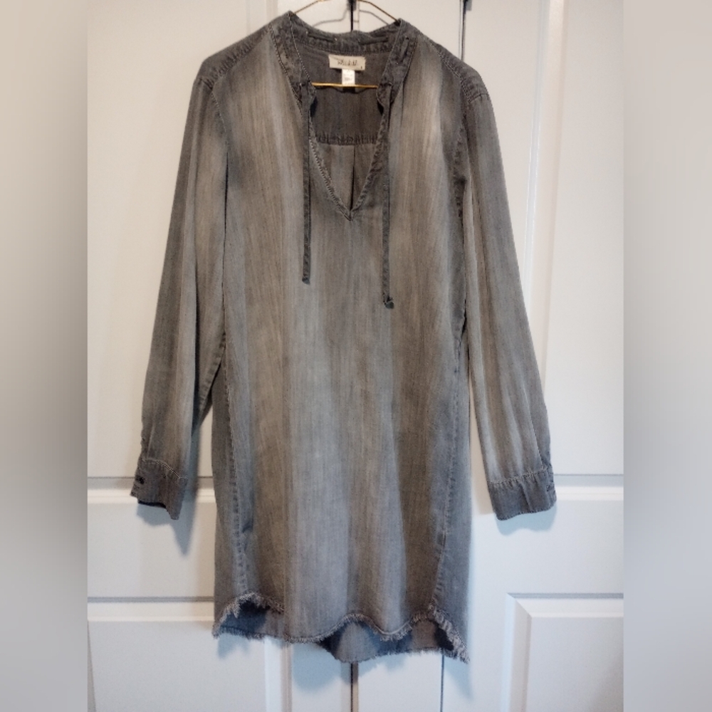 Bella Dahl Charcoal Long-Sleeve Top